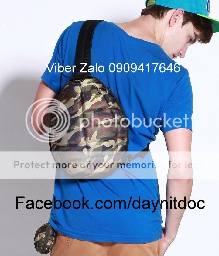 Balo túi đeo chéo hình lựu đạn, balo đầu cọp cực ngầu và lạ - 2