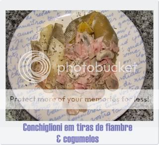 Conchiglioni em tiras de fiambre e cogumelos3 Pictures, Images and Photos