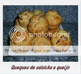 Queques de salsicha e queijo 1