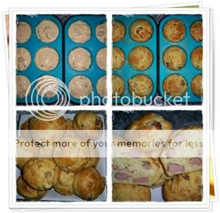 Queques de salsicha e queijo 3